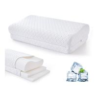 Luxe Linen Tencel Cervical Neck Pillow for Sleeping, 3-Layer Adjustable Memory Foam Pillows, Side Sleeper Pillow for Neck Shoulder Pain Relief, Cooling Ergonomic Contour Bed Pillows