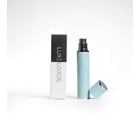 LUXE LORDS Leather Perfume Travel Refillable Atomiser, 10ml Perfume Atomiser Bottle, Portable Size Spray perfume Bottle Luxurious Travel accessory. (BLUE)