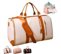Luxe Mega Bag, Luxe Mega Bag Travel, 2025 New 2 in 1 Garment Duffle Bags for Travel (Beige)