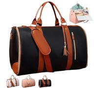 Luxe Mega Bag, Luxe Mega Bag Travel, 2025 New 2 in 1 Garment Duffle Bags for Travel (Black)