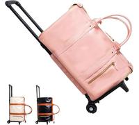 Luxe Megabag, LuxemegaBag, Luxemega Travel Bags for Women, Luhxe Travel Bag Garment Bag, Convertible Garment Duffel Bag (Pink (Roller Edition))