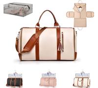 Luxe Megabag, LuxemegaBag, Luxemega Travel Bags for Women, Luhxe Travel Bag Garment Bag, Convertible Garment Duffel Bag (Beige)