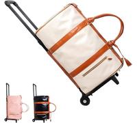 Luxe Megabag, LuxemegaBag, Luxemega Travel Bags for Women, Luhxe Travel Bag Garment Bag, Convertible Garment Duffel Bag (Beige(Roller Edition))