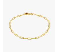 LUXE Silver Gold Plated Paperlink Chain Bracelet 8.26.0062