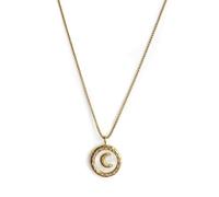 Luxe Tones Aetheria Luxe 18k Gold Plated Crescent Moon Necklace