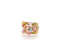 Luxe Tones Catriona Multi Jewel Statement Ring