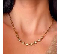 Luxe Tones Mellie Luxe 18ct Gold Plated Jewelled Necklace