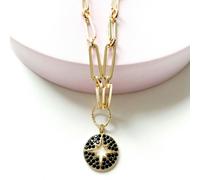 Luxe Tones Nova Star Burst Large Link Necklace