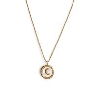 Luxe Tones Women's Aetheria Luxe 18k Gold Plated Crescent Moon Necklace Luxe Tones Multicolor One Size