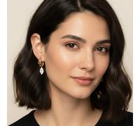 Luxe Tones Women's Aster Luxe 18k Gold Plated Mismatch Earrings Luxe Tones Multicolor One Size