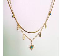 Luxe Tones Women's Cleopatra 18k Gold Plated Necklace Luxe Tones Multicolor One Size