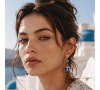 Luxe Tones Women's Santina Luxe 18k Gold Plated Mediterranean Statement Earrings Luxe Tones Multicolor One Size