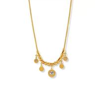 Luxe Tones Women's Seraphina Luxe 18k Gold Plated Charm Necklace Luxe Tones Multicolor One Size