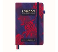 Moleskine Luxe London City Notebook, Notebook With Travel Contents, Hard Cover in Fabric and Closure With Elastic, Pocket Format 9 x 14 cm