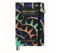 Moleskine Luxe New York City Notebook, Notebook With Travel Contents, Hard Cover in Fabric and Closure With Elastic, Pocket Format 9 x 14 cm