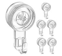 Luxear Suction Hooks 2 Packs, Heavy Duty 5KG Suction Cup Hooks Transparent