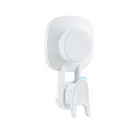 Luxear Waterproof Suction Cup Hooks, White, Pack of 4, Wall-Mounted