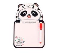 Luxebebe Assorted Mini Cartoon Whiteboard Set - Cute Erasable Drawing Board with Markers for Kids & Toddlers ((Panda))