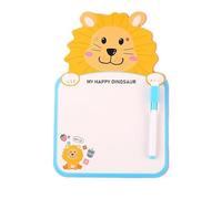 Luxebebe Assorted Mini Cartoon Whiteboard Set - Cute Erasable Drawing Board with Markers for Kids & Toddlers (Lion)