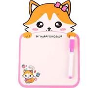 Luxebebe Assorted Mini Cartoon Whiteboard Set - Cute Erasable Drawing Board with Markers for Kids & Toddlers (Fox)