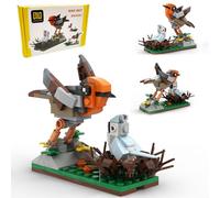 LUXEBLOCKS Creative Bird’s Nest Building Blocks Set - 131pcs Model Kit for Adults, Customizable Display for Home Décor & Unique Gift Idea, Building Kits for Adults & Nature-Themed Presents