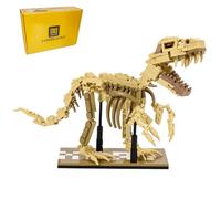 LUXEBLOCKS Dinosaur Skeleton Building Kit & Paleontology Building Set-316PCS Excavation-Ready T.Rex Fossil Model, Adult Dinosaur Gift with Movable Joints for Collectors-Display Figures for Home&Office