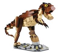 LUXEBLOCKS T-Rex Dinosaur Building Set - 539PCS Model with Nest & Hatching Baby, Poseable Adult Dinosaur with Movable Joints, Collectible Display for Home or Office Décor & Dinosaur Lovers Ages 14+