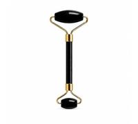 LuxeCare Jade Roller for Face&Neck-Double Ended Natural Jade Face Massager,Facial Roller for Skin Care, Reduces Puffiness,Improves Blood Circulation&Relaxing Beauty Tool for Women & Men (Black)
