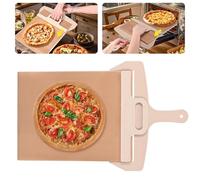 LUXECOVE Sliding Pizza Peel with Handle 58 x 30 cm, Non-Stick Pizza Peel, Pizza Accessories, Turning Peel Pizza, Multifunctional Pizza Peel Non-Slip, Easy Transfer