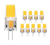LuxED 10 Pack G4 1508 12V AC/DC 2.3W 260lm 2700K, 25W Halogen Bulb Replacement for Indoor Lighting