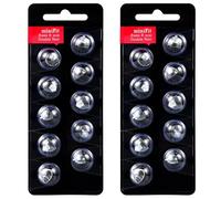 LuxeGlee Hearing Aid Domes for Oticon, 2 Pack 20PCS 8mm Replacement Hearing Aid Domes Universal Domes for Oticon MiniFit, Double Vent Bass Domes