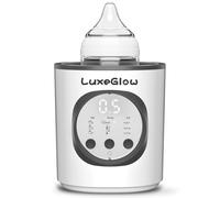 LuxeGlow Fast Baby Bottle Warmer for Breastmilk and Formula,10-in-1 Functionality Intelligently Heating, Accurate Temperature Control, Sterilizing, Travel-Friendly Design for All Bottle Sizes