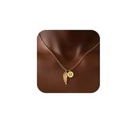 LUXEGRRRL Angel Wings Necklace Memorial Gift, Hug from Heaven Gift，Passed Dad Passed Mom Keepsake Sympathy Condolence Gift, 17.72 inches, Copper, No Gemstone