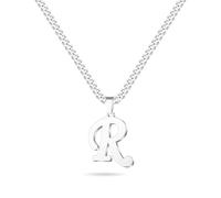 LUXEJEW Initial A-Z Letter Necklace for Men Boys Women, Stainless Steel Cuban Link Chain Letter Pendant Necklaces Capital Monogram Necklace Jewelry Gifts for Men 20+2 Inches, Letter I, Stainless Steel