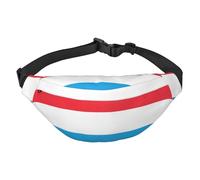 Luxembourg flag Boys large waist bag, travel crossbody waist bag, suitable for enjoying sports, running, cycling, travel, fishing