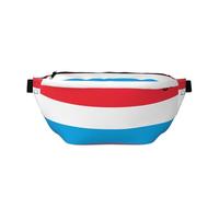 Luxembourg flag Crossbody Waist Bag with Multiple Pockets, Easy To carry, Suitable for Sports, Travel and Daily Use.