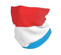 Luxembourg Flag Pattern Multifunctional Elastic Neck Warmer Scarf Adjustable Balaclava Outdoor Essential Versatile Neck Gaiter Police Military Windproof Mask Outdoor Sports Gear