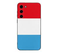 Luxembourg Flag Printed Phone Case Slim Cute Cellphone Protective Cover Unisex Compatible with Galaxy S23/S23 Plus/S23 Ultra