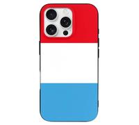 Luxembourg Flag Printed Phone Case Slim Cute Cellphone Protective Cover Unisex Compatible with iPhone 16/16 Plus/16 Pro/16 Pro Max/16 E