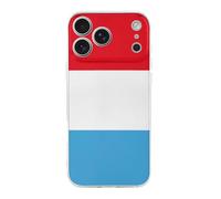 Luxembourg Flag Printed Phone Case Slim Cute Cellphone Protective Cover Unisex Compatible with iPhone 17/17 Air/17 Pro/17 Pro Max