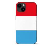 Luxembourg Flag Printed Phone Case Slim Cute Cellphone Protective Cover Unisex Compatible with iPhone 15/15 Plus/15 Pro/15 Pro Max