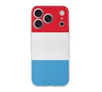 Luxembourg Flag Printed Phone Case Slim Cute Cellphone Protective Cover Unisex Compatible with iPhone 17/17 Air/17 Pro/17 Pro Max
