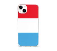 Luxembourg Flag Printed Phone Case Slim Cute Cellphone Protective Cover Unisex Compatible with iPhone 15/15 Plus/15 Pro/15 Pro Max