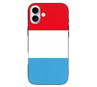 Luxembourg Flag Printed Phone Case Slim Cute Cellphone Protective Cover Unisex Compatible with iPhone 16/16 Plus/16 Pro/16 Pro Max/16 E
