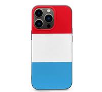 Luxembourg Flag Printed Phone Case Slim Cute Cellphone Protective Cover Unisex Compatible with iPhone 13/13 Mini/13 Pro/13 Pro Max