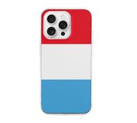 Luxembourg Flag Printed Phone Case Slim Cute Cellphone Protective Cover Unisex Compatible with iPhone 16/16 Plus/16 Pro/16 Pro Max/16 E