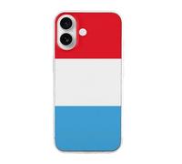 Luxembourg Flag Printed Phone Case Slim Cute Cellphone Protective Cover Unisex Compatible with iPhone 16/16 Plus/16 Pro/16 Pro Max/16 E