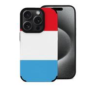 Luxembourg Flag Printed Phone Case Slim Cute Microfiber Cellphone Protective Cover Unisex Compatible with iPhone 15/15 Plus/15 Pro/15 Pro Max