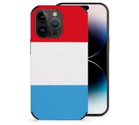 Luxembourg Flag Printed Phone Case Slim Cute Microfiber Cellphone Protective Cover Unisex Compatible with iPhone 14/14 Plus/14 Pro/14 Pro Max