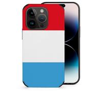 Luxembourg Flag Printed Phone Case Slim Cute Microfiber Cellphone Protective Cover Unisex Compatible with iPhone 14/14 Plus/14 Pro/14 Pro Max
